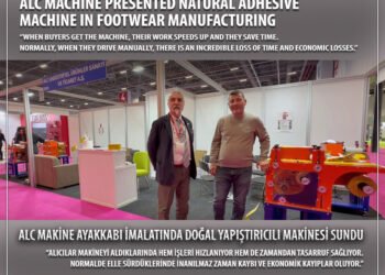 ALC Machine presented natural adhesive machine in footwear manufacturing