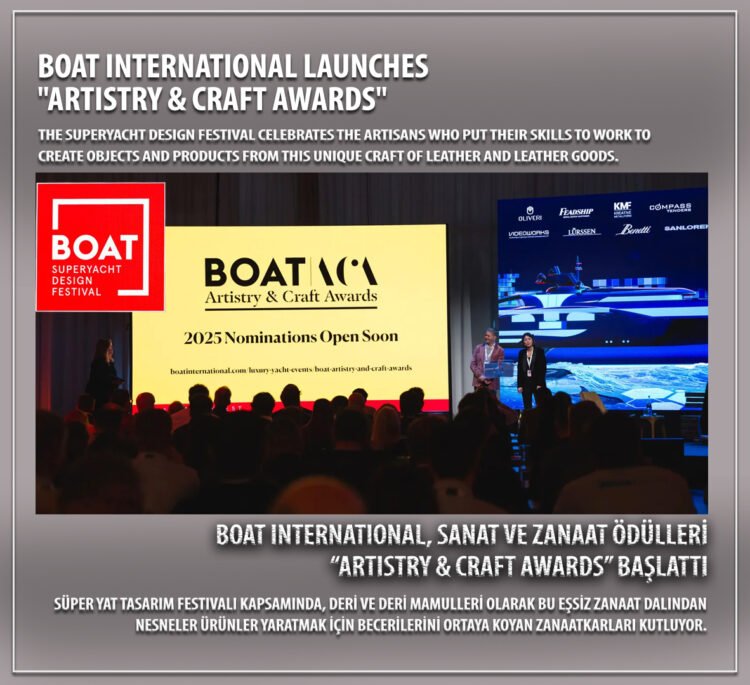 BOAT International, Sanat ve Zanaat ödülleri “Artistry & Craft Awards” başlattı