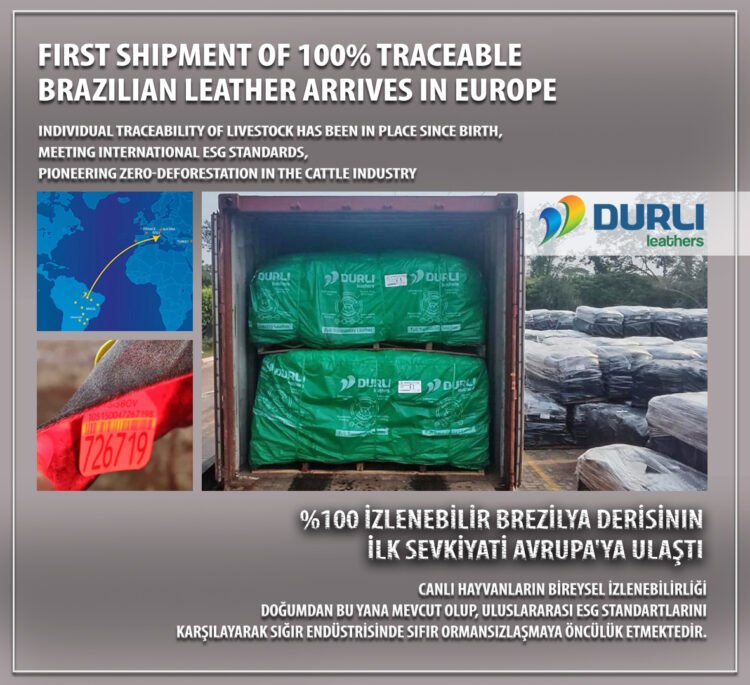 Первая партия 100% отслеживаемой бразильской кожи прибыла в Европу