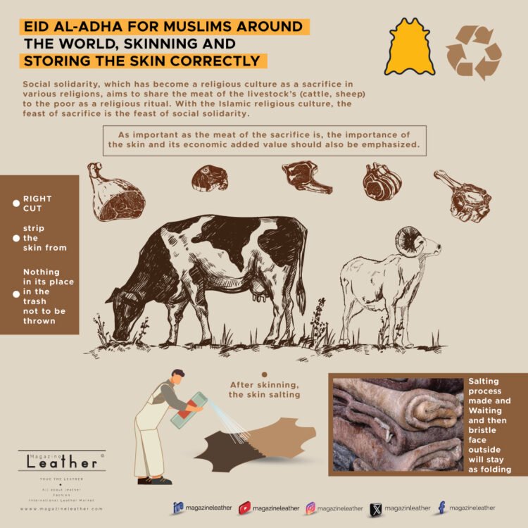 Eid al-Adha for Muslims around the world, skinning and storing the skin correctly