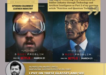 I put on these glasses and see the future of the leather industry