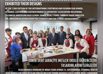 IDMIB Leather goods Vocational School students exhibited their designs