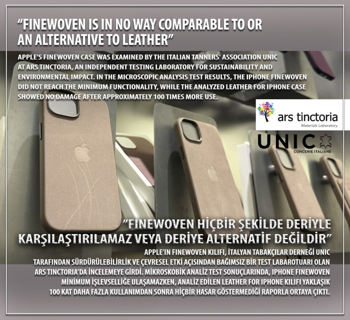 “FineWoven is in no way comparable to or an alternative to leather”