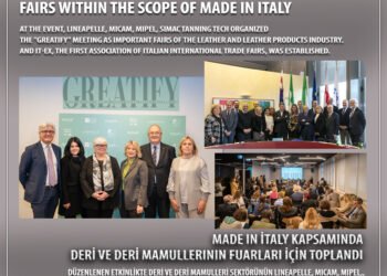 Gathered for Leather and Leather Products fairs within the scope of Made in Italy
