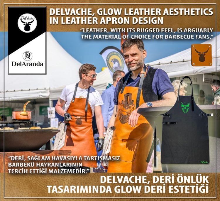 DelVache, эстетика сияющей кожи в дизайне кожаного фартука