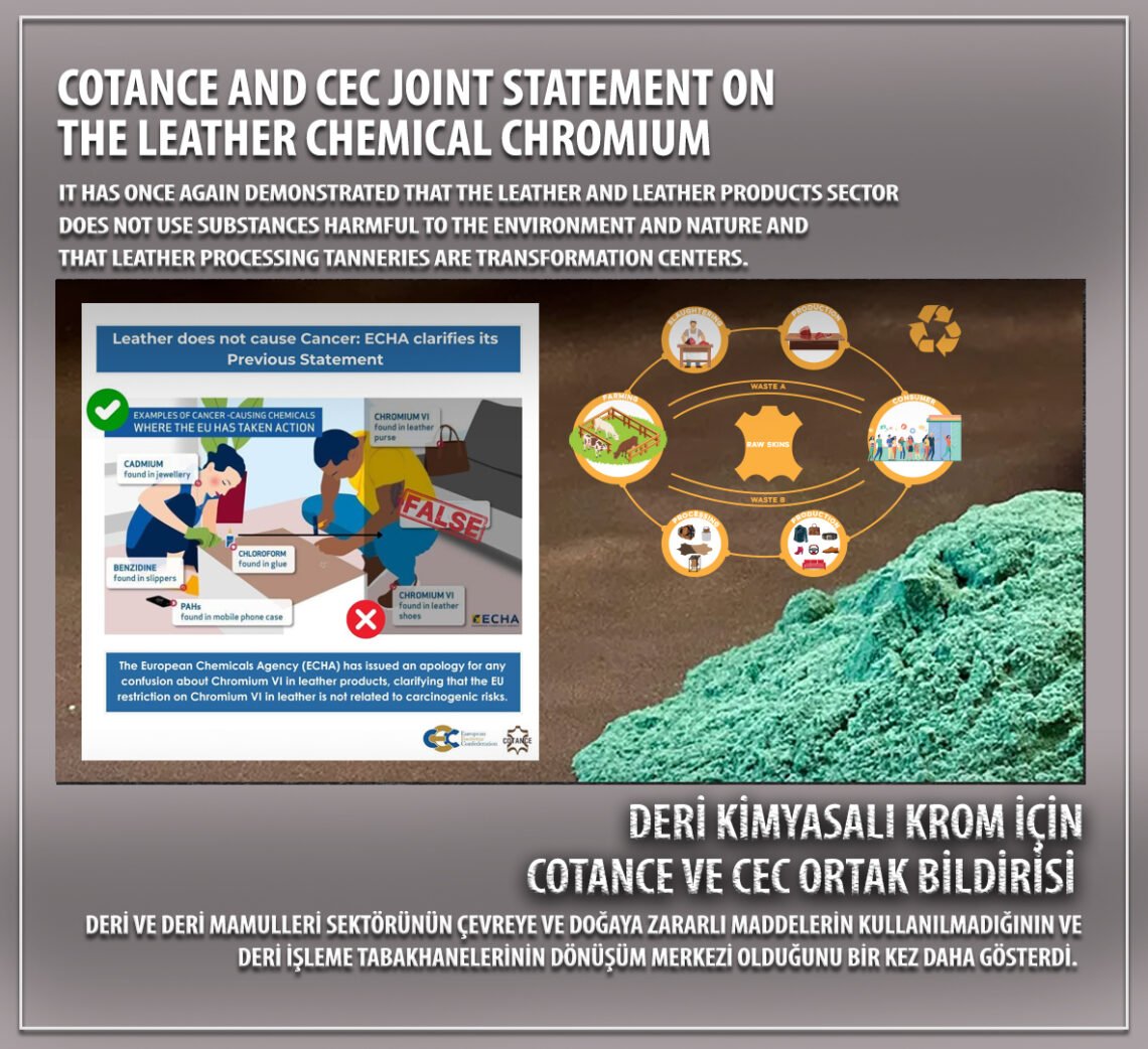 COTANCE and CEC joint statement on the leather chemical chromium