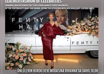 Рианна вошла в моду бордовой кожи среди знаменитостей